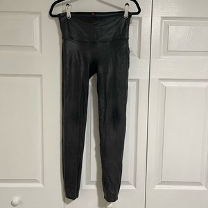 Pebbled leather Spanx Leggings